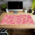 thumbnail image 1 of Office Mousepad,Lovely Pink Flower Gaming Desk Mat Keyboard Pad Large Computer Table Surface For Accessories Non-slip Mouse Pad, 1 of 7