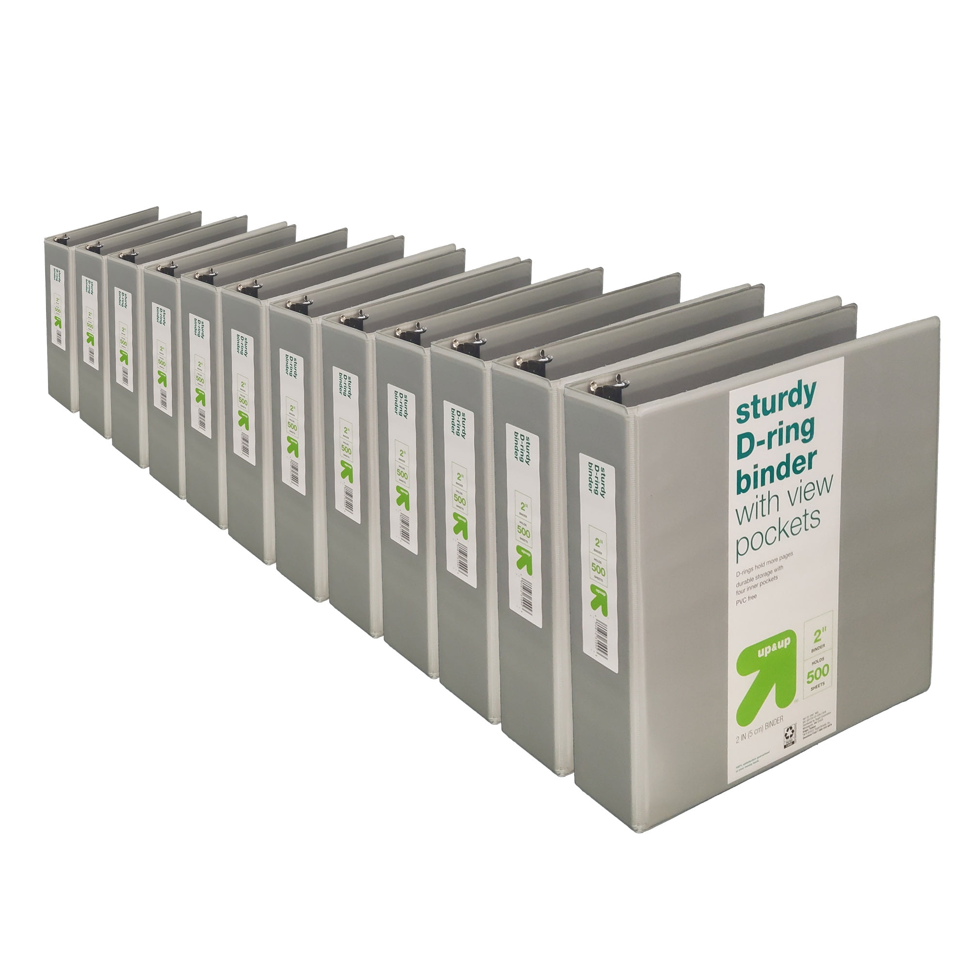 Office MultiPack, 2 Inch Binder, PVC Free, Holds 500 Sheets, Sturdy D