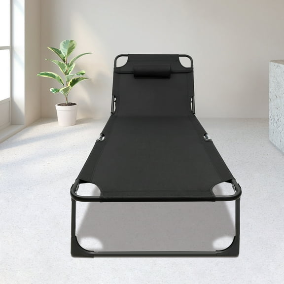 Office Nap Bed Heavy Duty Adjustable Camping Cots Adults Folding Sleeping Cot