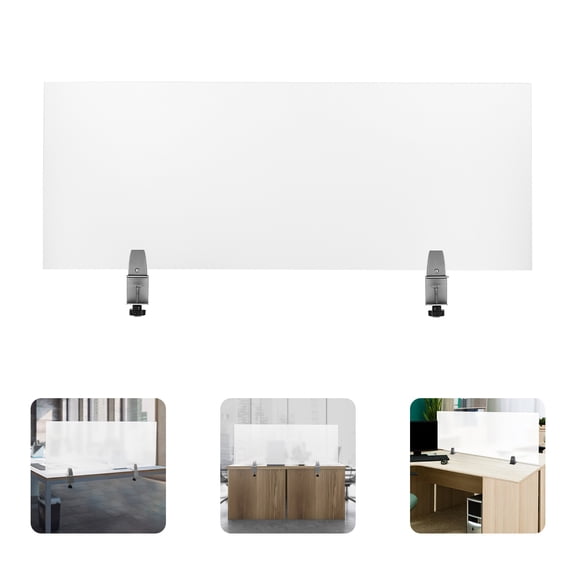 Office Partition, Desk Divider, Desktop Privacy Panel for Classrooms, Offices, Reception Stations, Grocery Stores, Bakeries, Clinics, and More (47*18*2in)