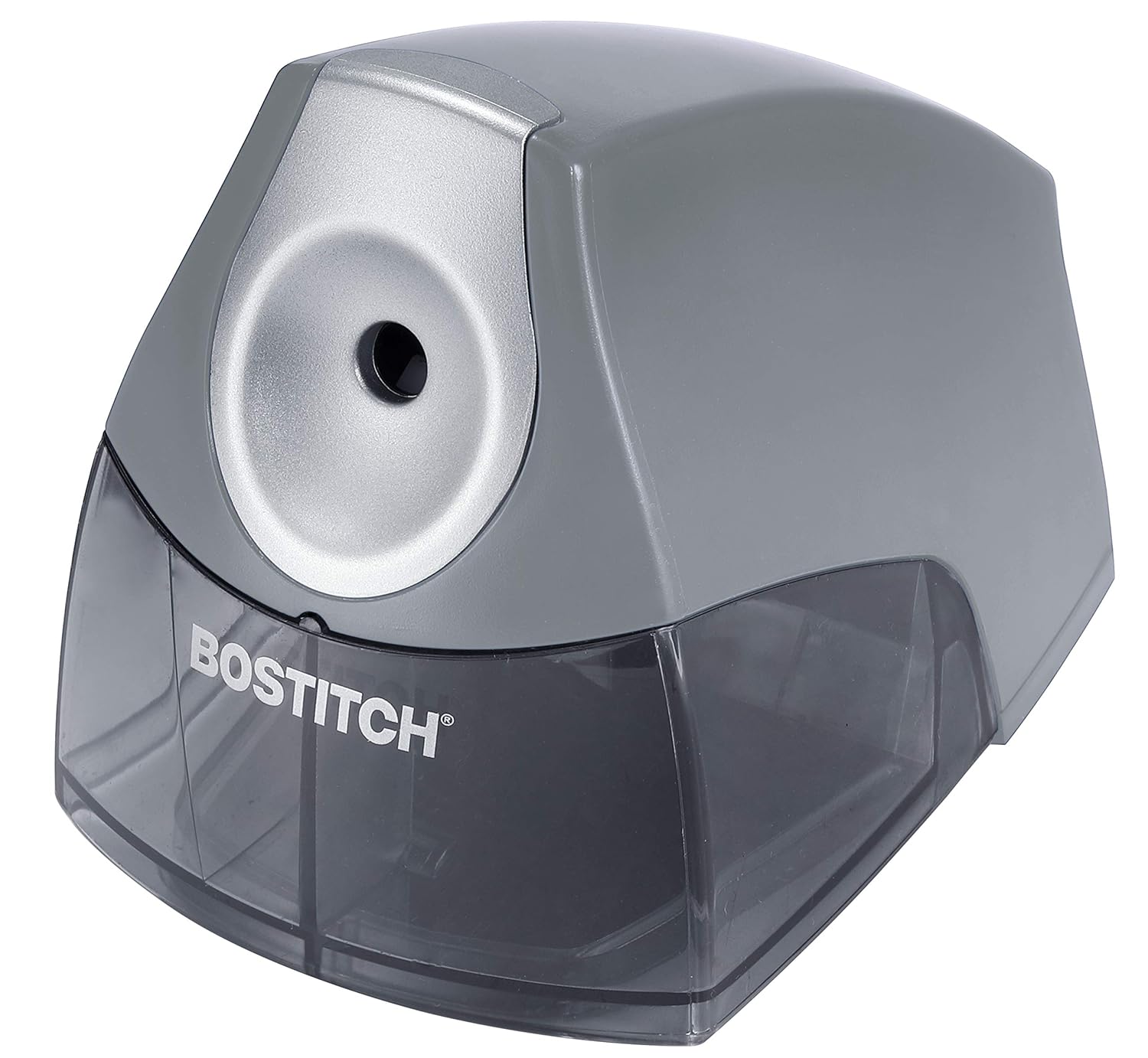 Office Personal Electric Pencil Sharpener, Powerful Stall-Free Motor, High Capacity Shavings Tray, Gray (EPS4-KTGRAY)