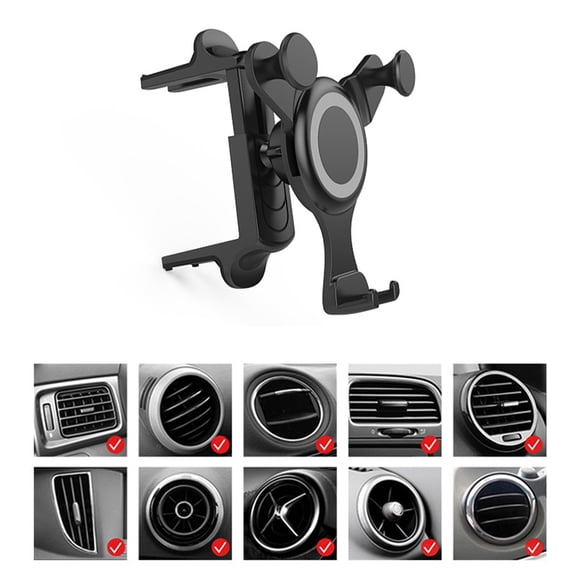 Office Phone Stand, Gravity Sensor Car Phone Holder, Universal Car Mount Clip - Lazy Stand Design, Hands-Free Operation - For Most Smartphones, Car Dashboard, Office Desk Use