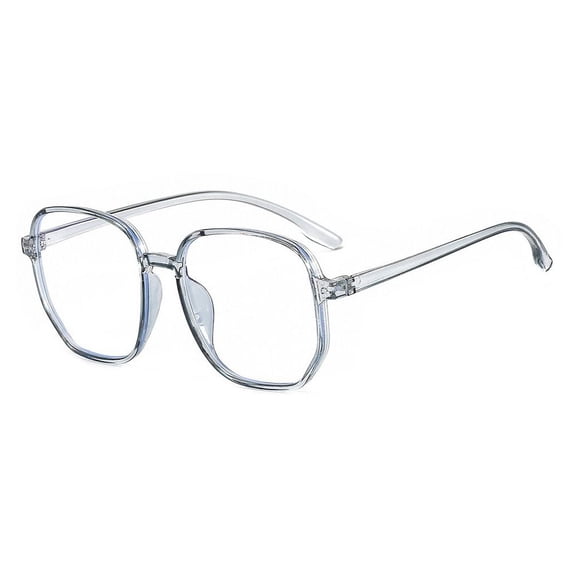 Office Portable PC Men Women Optical Spectacle Eyeglass Eye Protection Square Eyeglasses Frame Eyewear Anti-Blue Light Glasses Computer Goggles GREY