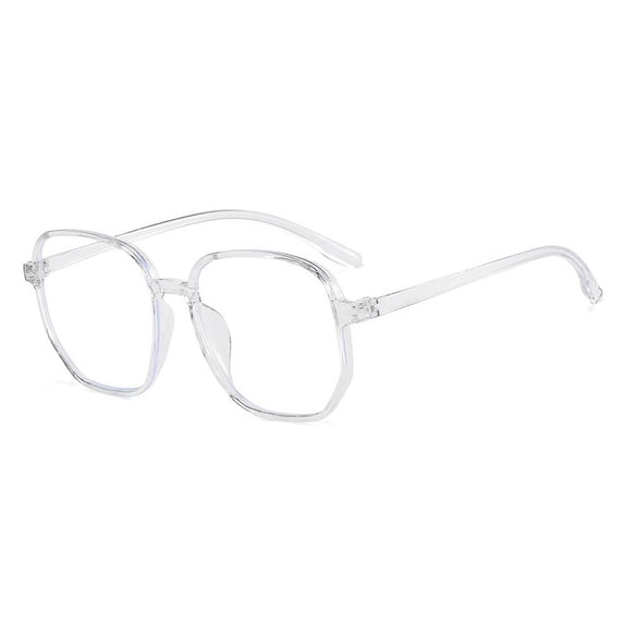 Office Portable PC Men Women Optical Spectacle Eyeglass Eye Protection Square Eyeglasses Frame Eyewear Anti-Blue Light Glasses Computer Goggles TRANSPARENT