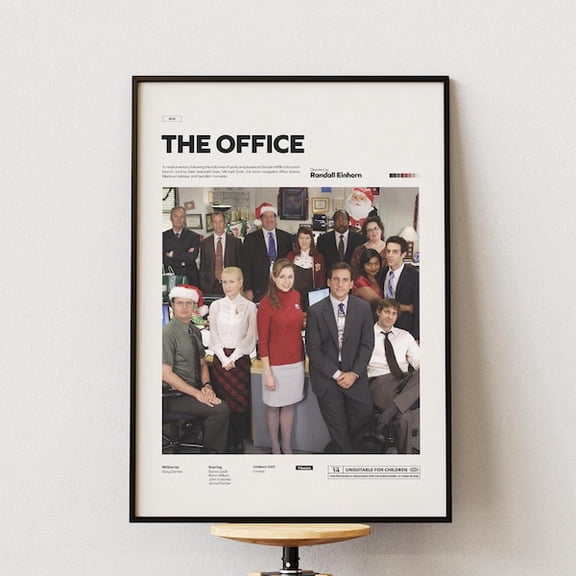 The Office Poster Print, Famous Comedy Series The Office Alternative Poster, The Office All Artists Poster, Movie Decor Idea, Unframed Paper Poster 8x10in