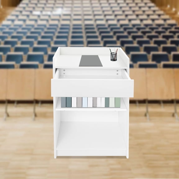 Office Presentation Stand Presentation Stand Church Presentation Stand W/ Drawer
