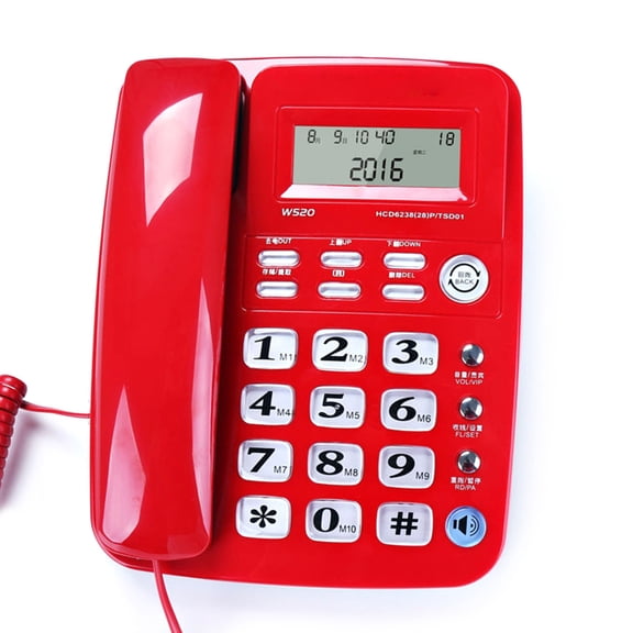 Office-Ready Corded Phone With Lightweight Body, Speakerphone Function & Call Visibility