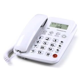 Office-Ready Corded Phone With Lightweight Body, Speakerphone Function & Call Visibility