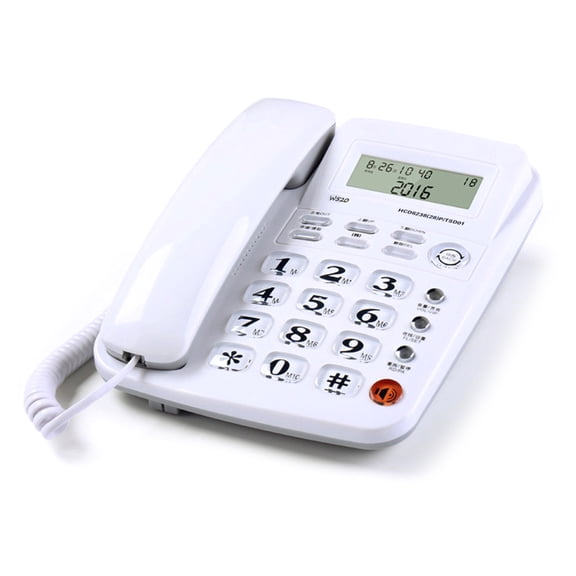Office-Ready Corded Phone With Lightweight Body, Speakerphone Function & Call Visibility