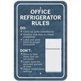 thumbnail image 1 of Office Refrigerator Rules Sign, 1 of 1