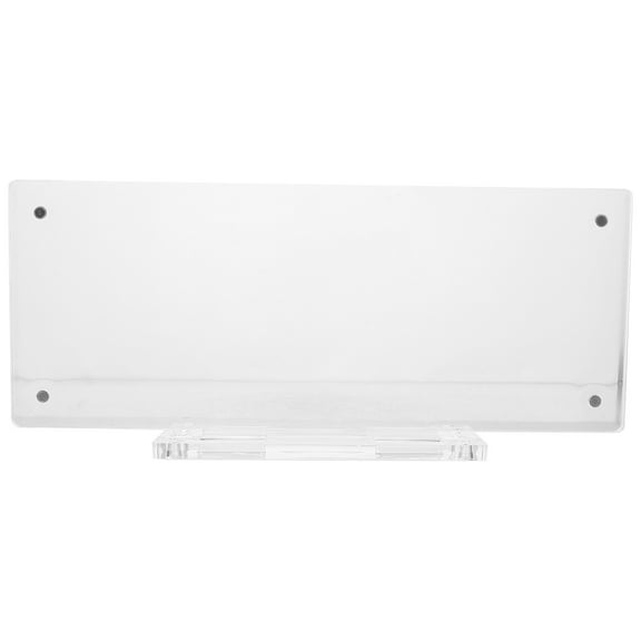 Transparent Acrylic Name Plate for Wall Ideal for Office Use with Sleek Design and Replaceable Feature 7.5 x 2.5 inches