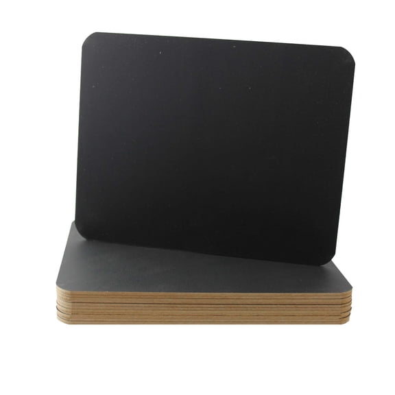 9.5" x 12" Black Chalkboards, Classroom Set, Student Drawing, Menu Board - Pack of 12