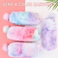 thumbnail image 1 of Office School Supplies Lzobxe Gradient Bag Pouch Capacity Pencil Case Zipper Student Stationery Fleecy Hairball Large & Stationery Pencil Box,Pencil Case Bag on Clearance, 1 of 4