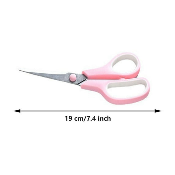 Office Scissors Stainless Steel Scissors Macarons Color Cutting Scissors Durable Rubber Handle Multifunctional Portable Stationery Supplies for Office and Home Use