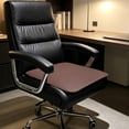 thumbnail image 1 of Office Seat Cushion, Faux Leather Chair Pad for Office, Barber and Computer Chairs, Waterproof Quilted Design, Thick Support for All-Day Comfort, 1 of 6
