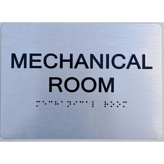 Office Sign -(Aluminum, Brush Silver, Size 5X7) The Sensation line
