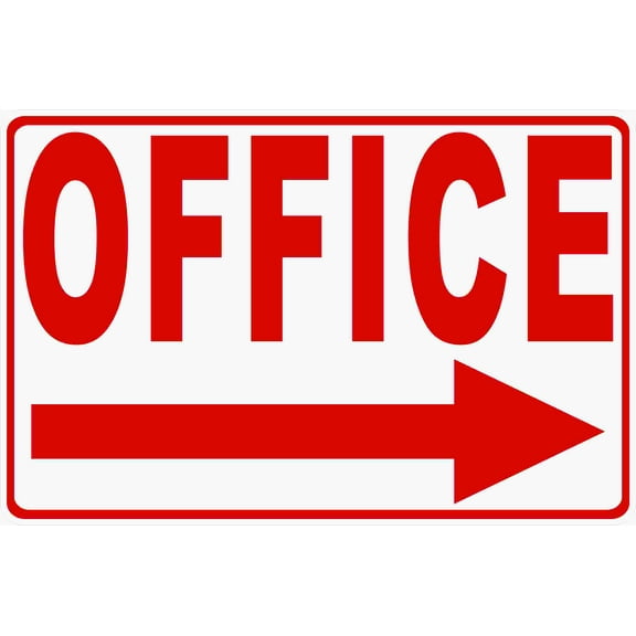 Office Sign w/ Choice of Directional Arrow