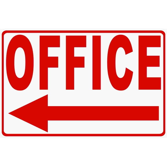 Office Sign w/ Choice of Directional Arrow