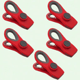 thumbnail image 1 of Office Snacks 5PCS Chip Bag Clips with Magnet, Red, Heavy Duty Magnetic Clips, 1 of 5