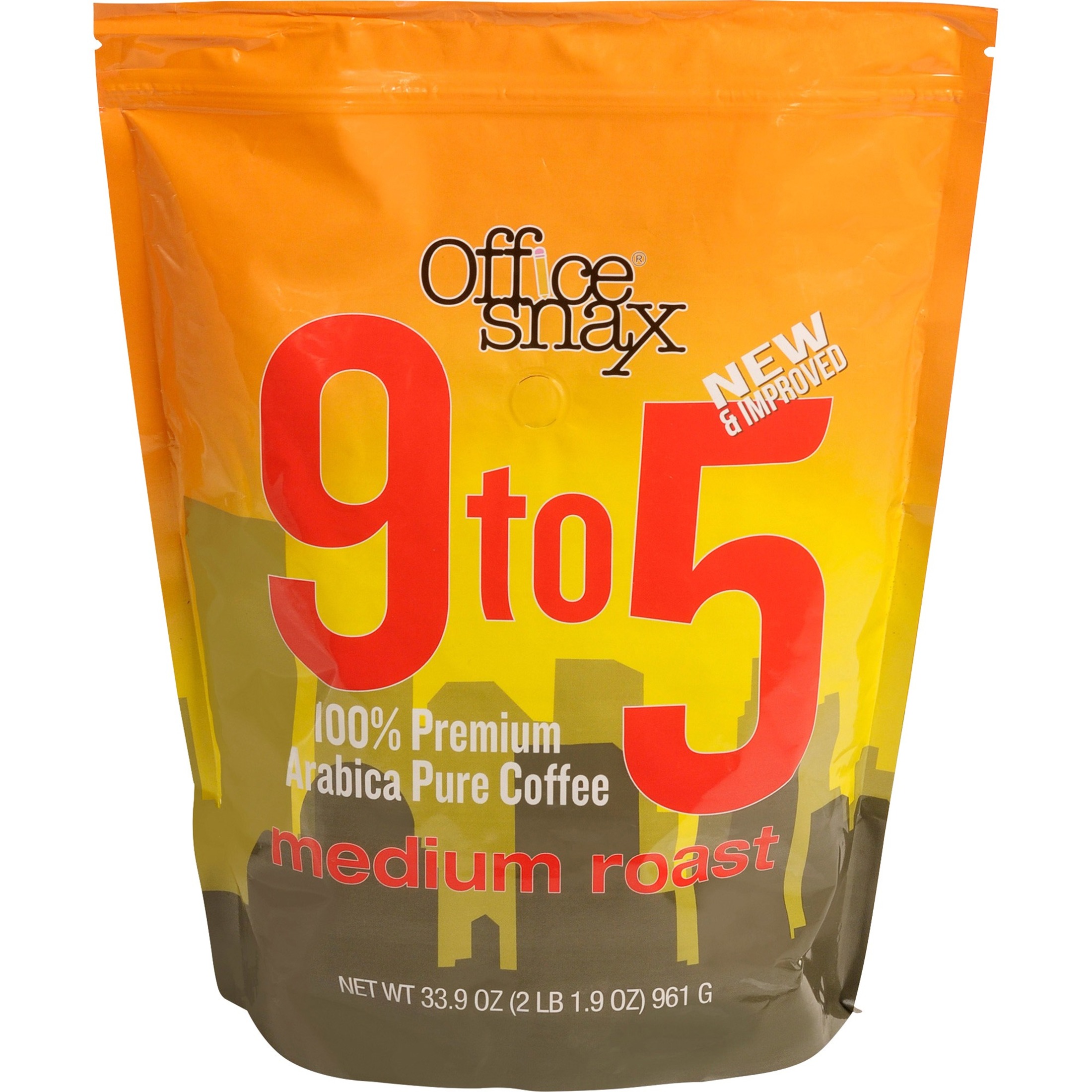 Office Snax Coffee,100 percent Arabica,Caff,Ground  OFX00058 - image 1 of 2