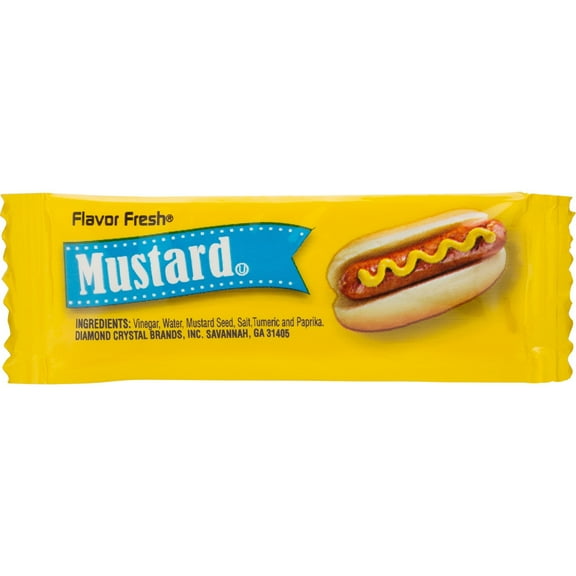 Office Snax FLAVOR FRESH Mustard Single-serve Packets (ofx-72007)