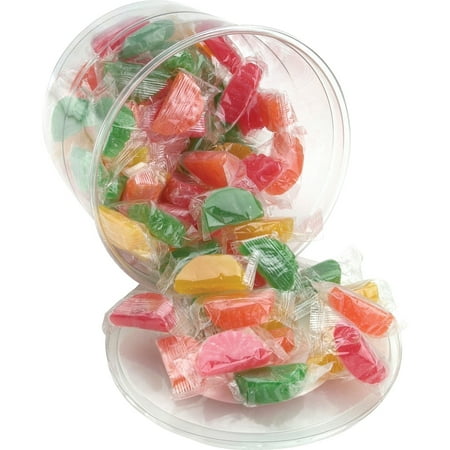 Office Snax, OFX00005, Fruit Slice Assorted Flavor Candy Tub, 1 Each