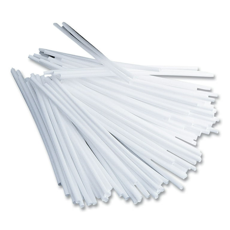Office Snax, Plastic Stir Sticks, 5 in., White Bulk Pack of 1000