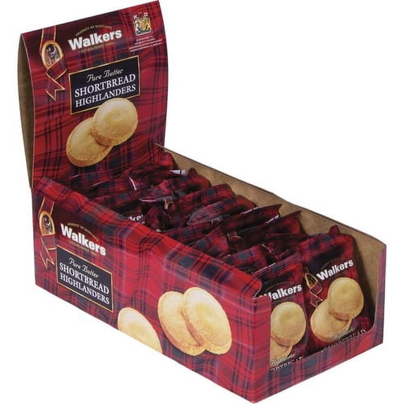 Office Snax Shortbread Highlanders Cookies - Shortbread - 1 / Box | Bundle of 2 Boxes