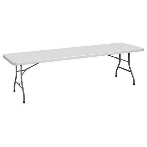 Office Source FBM3060 30 x 60 in. Light Gray Smooth Folding Table