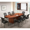 thumbnail image 1 of Office Source PL236ES Espresso Boat Shaped Conference Table, 1 of 1