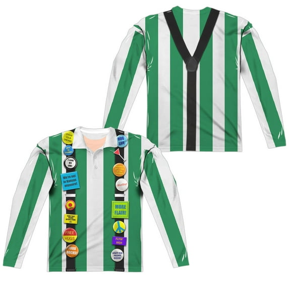 Office Space - Chotchkies Costume (Front/Back Print) - Regular Fit Long Sleeve Shirt - XXX-Large