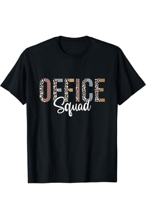 Office Squad Administrative Gifts Assistant School Secretary T-Shirt Black Large