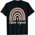thumbnail image 1 of Office Squad Rainbow Administrative Assistants School Team T-Shirt, 1 of 4