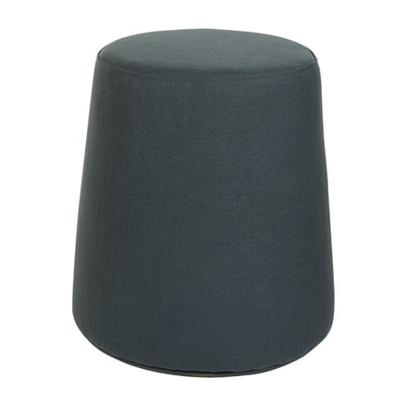 Office Star Products - Active Seat Round Contemporary Fabric Ottoman - Black