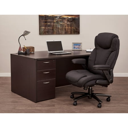 Pro-line II - Big and Tall 5-Pointed Star Fabric Executive Chair - Black