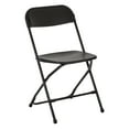 thumbnail image 1 of Black Powder Coated Frame and Plastic Folding Chair, 4 per Carton, 1 of 4
