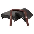 thumbnail image 1 of Office Star Products Cherry Finish Modular Single Add-On Kit (Black Faux Leather), 1 of 2