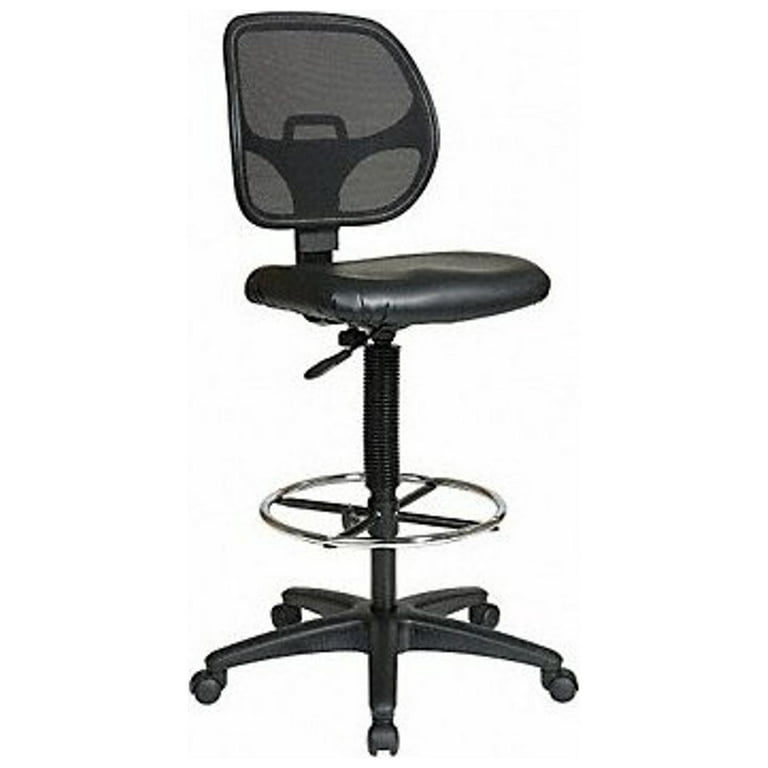 Office Star Economical Chair with Chrome Teardrop Footrest