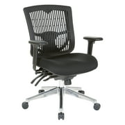Office Star Products Contoured Black Plastic Back Managers Chair