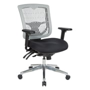 Office Star Products Contoured &nbsp;Grey Plastic Back Managers Chair