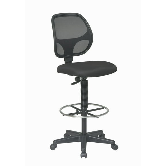 Office Star Products Deluxe Mesh Back Drafting Chair with 18-in Diameter Foot Ring