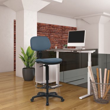 Office Star DC Series Adjustable Drafting Chair With Foot Ring And Sculptured Foam Seat Black Vinyl B0039mimre 39528