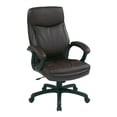thumbnail image 1 of Office Star Products Executive High Back Burgundy Bonded Leather Chair with Locking Tilt Control and Match Stitching, 1 of 3