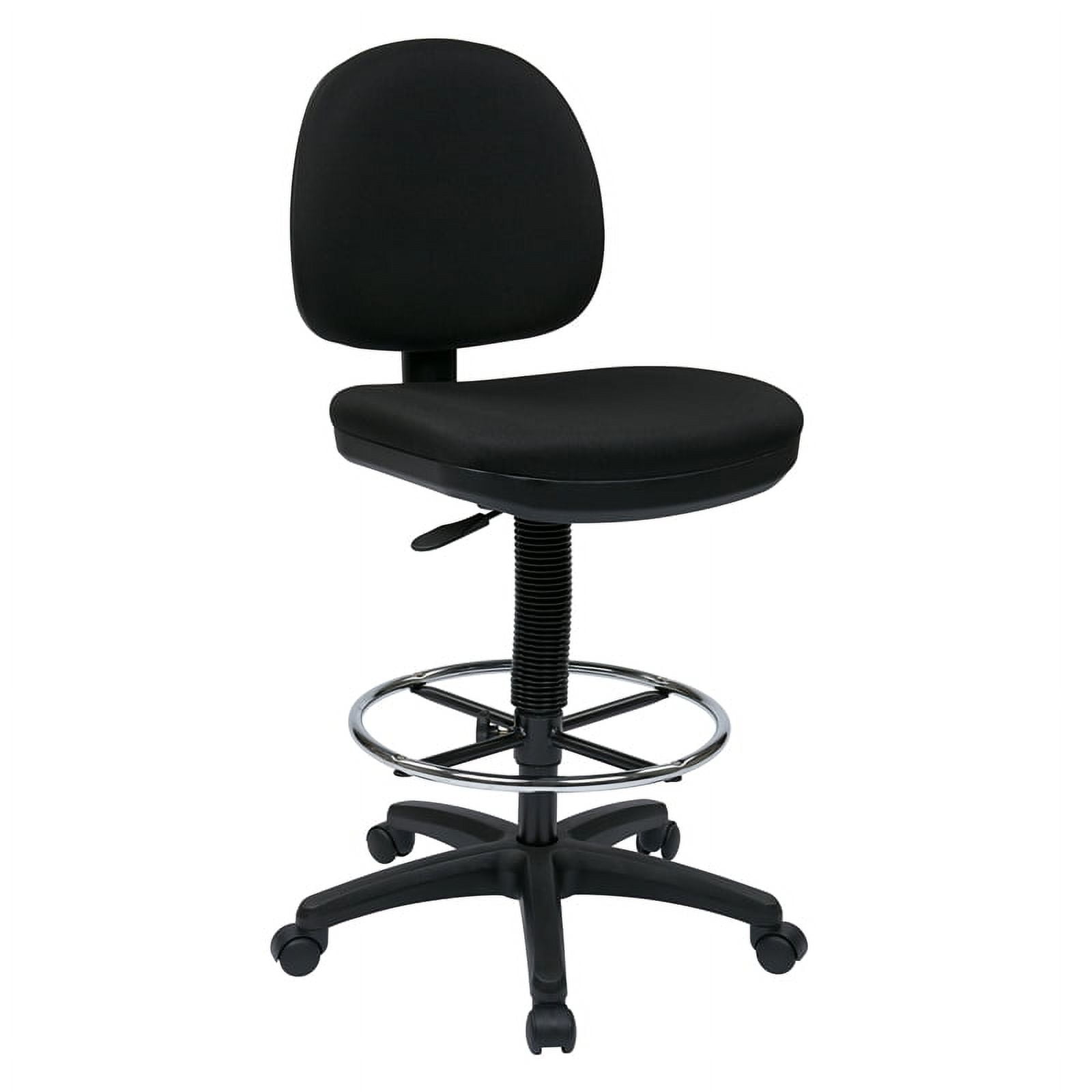 Office Star Products Pneumatic Backless Black Drafting Stool ST215