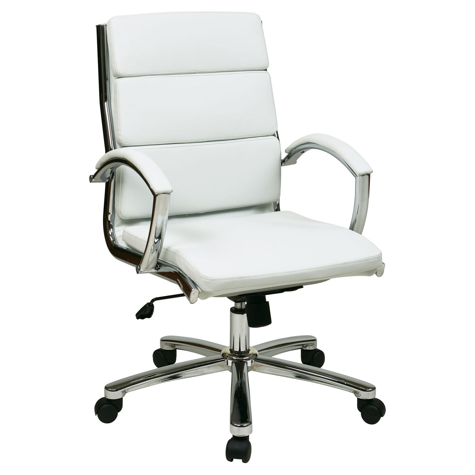 Office star back executive faux leather chair hot sale