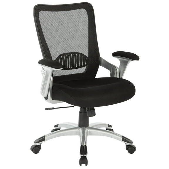 Office Star Products Screen Back Chair with Black Mesh Seat