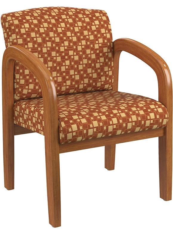 Office Star Products Work Smart Medium Oak Finish Wood Visitor Chair city park marigold