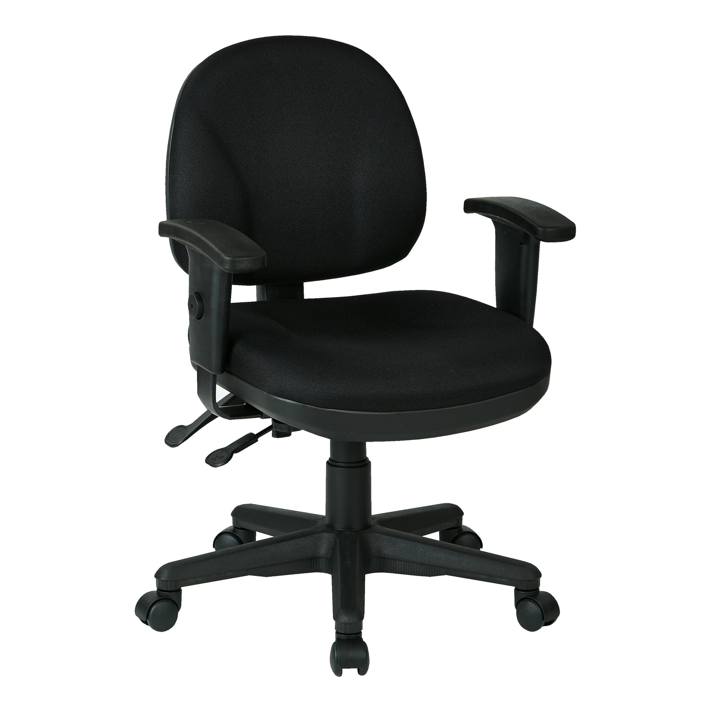Icon Black Ergonomic Executive Office Chair with Adjustable Arms
