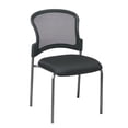 thumbnail image 1 of Office Star Reception Chair with ProGrid Back in Coal, Armless, Titanium Finish, 1 of 3