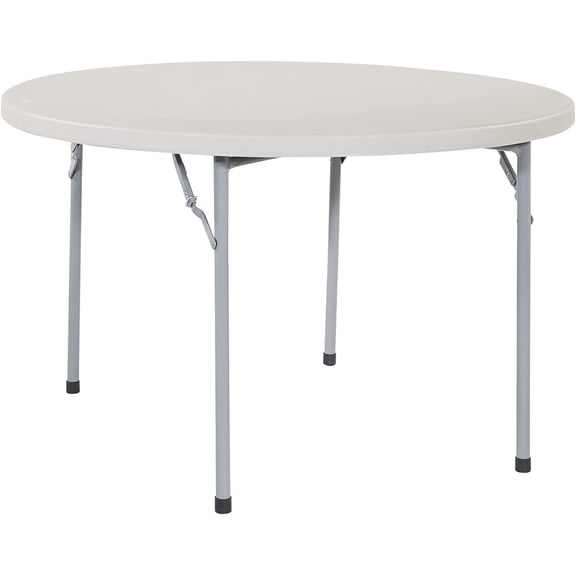 Office Star Resin Multipurpose Round Table, 4-Feet, Grey